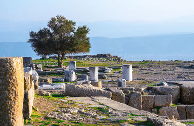 View of townscape against sky