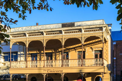 Low angle view of historical building