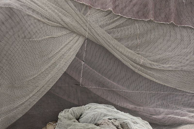 Full frame shot of fishing net