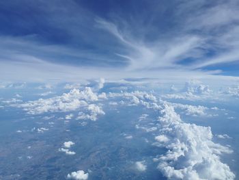 Low angle view of clouds in sky