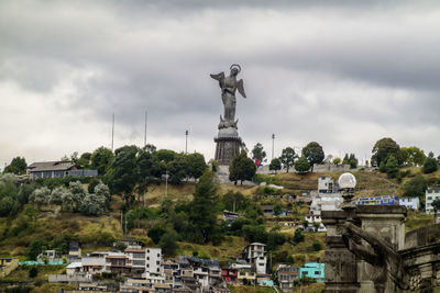 Low angle view of statue