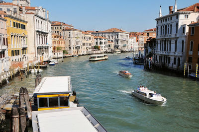 Photo of the famous venice grand canal in italy