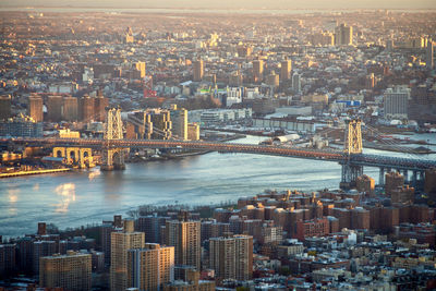 Illuminated cityscape