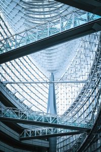 Low angle view of tokyo international forum