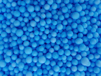 Full frame shot of blue balls