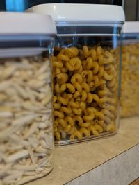 Close-up of yellow vegetables on table