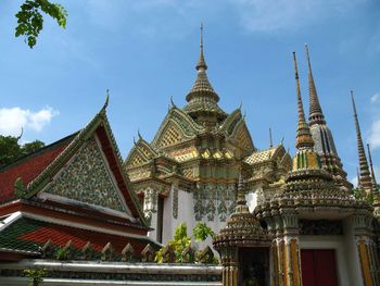 Low angle view of temple