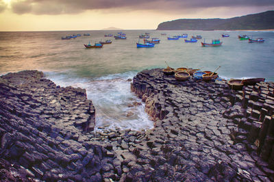 Scenic view of sea against sky