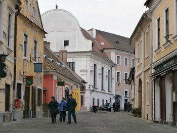 People walking on street