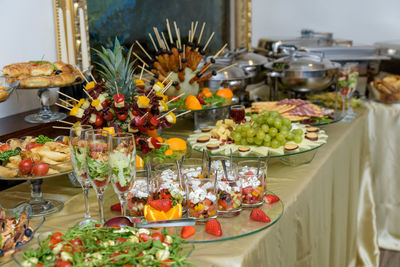 Close-up of vegetables on table