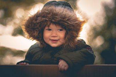 Portrait of smiling girl