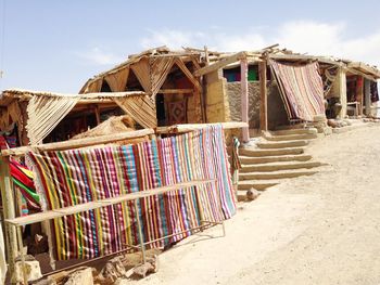 Row of hut on beach