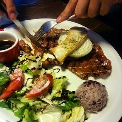 Close-up of served food