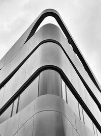 Low angle view of modern building against sky