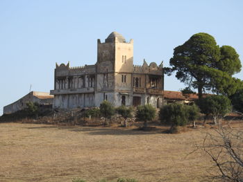 Historic building against clear sky