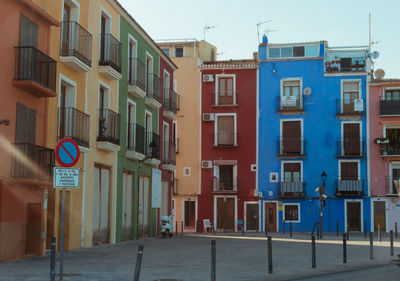 Buildings in city against sky