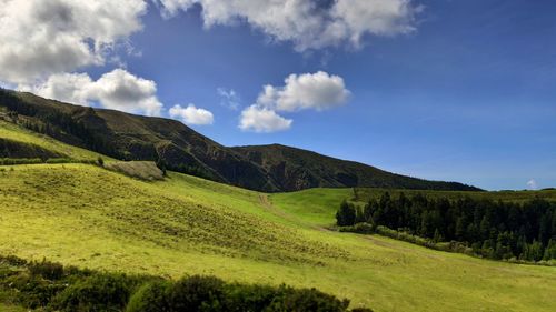Scenic view of landscape against sky