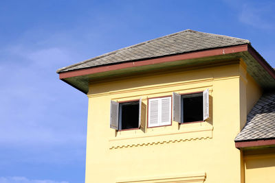 Low angle view of building against sky