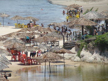 Group of people on beach