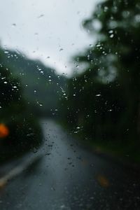 Raindrops on glass window