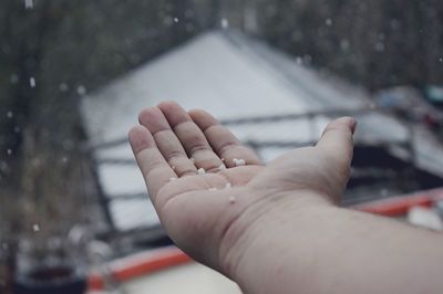 Close-up of hand