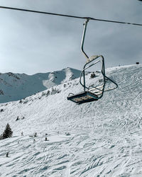 Scenic view of snow covered mountain