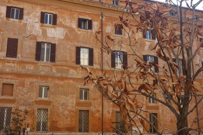 Low angle view of residential building