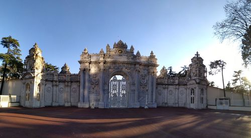 View of historical building against clear sky