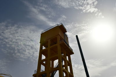 Low angle view of built structure against sky