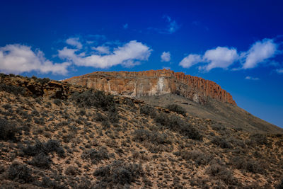 Scenic view of desert against sky