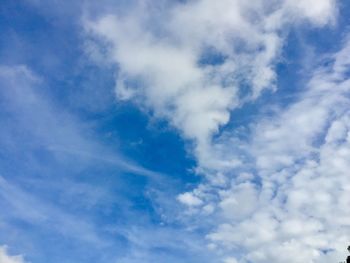 Low angle view of blue sky