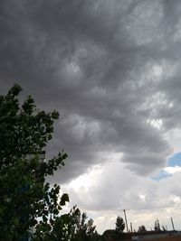 Low angle view of cloudy sky