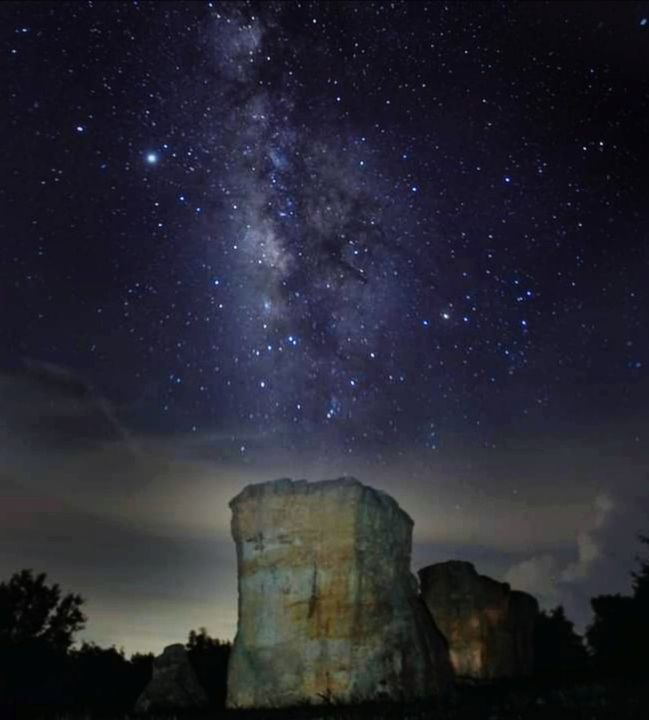 star, night, sky, astronomy, space, scenics - nature, nature, galaxy, beauty in nature, astronomical object, science, milky way, no people, star field, architecture, darkness, environment, space and astronomy, outdoors, landscape, tranquility, rock, land, tranquil scene