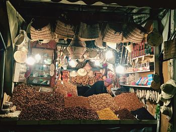 Clothes for sale at market stall