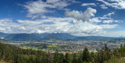 Panoramic view of landscape against sky