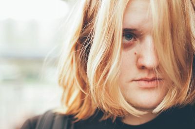 Close-up portrait of woman