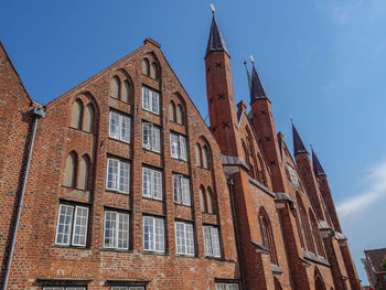 Low angle view of building against sky