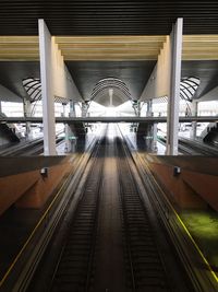 Railroad station platform