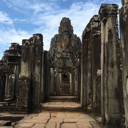 Old temple against sky