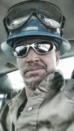 Close-up portrait of young man