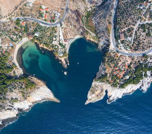 Aerial view of beach