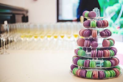 Close-up of candies on table