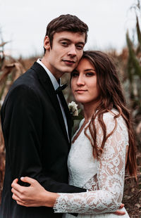 Young couple holding hands