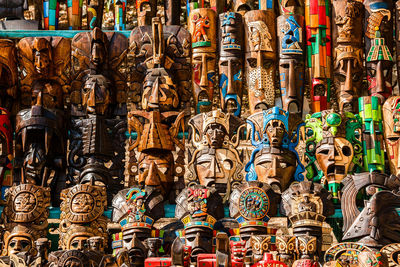 View of multi colored temple