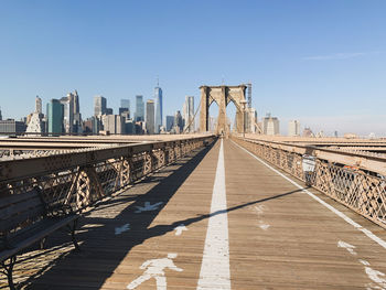 View of suspension bridge