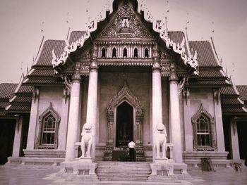 Low angle view of temple