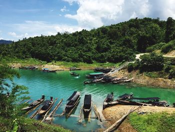 Scenic view of river against sky