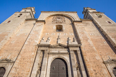 Low angle view of historical building against sky