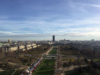 High angle view of cityscape