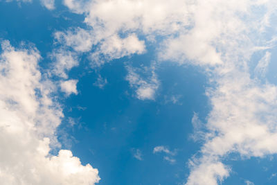 Low angle view of clouds in sky